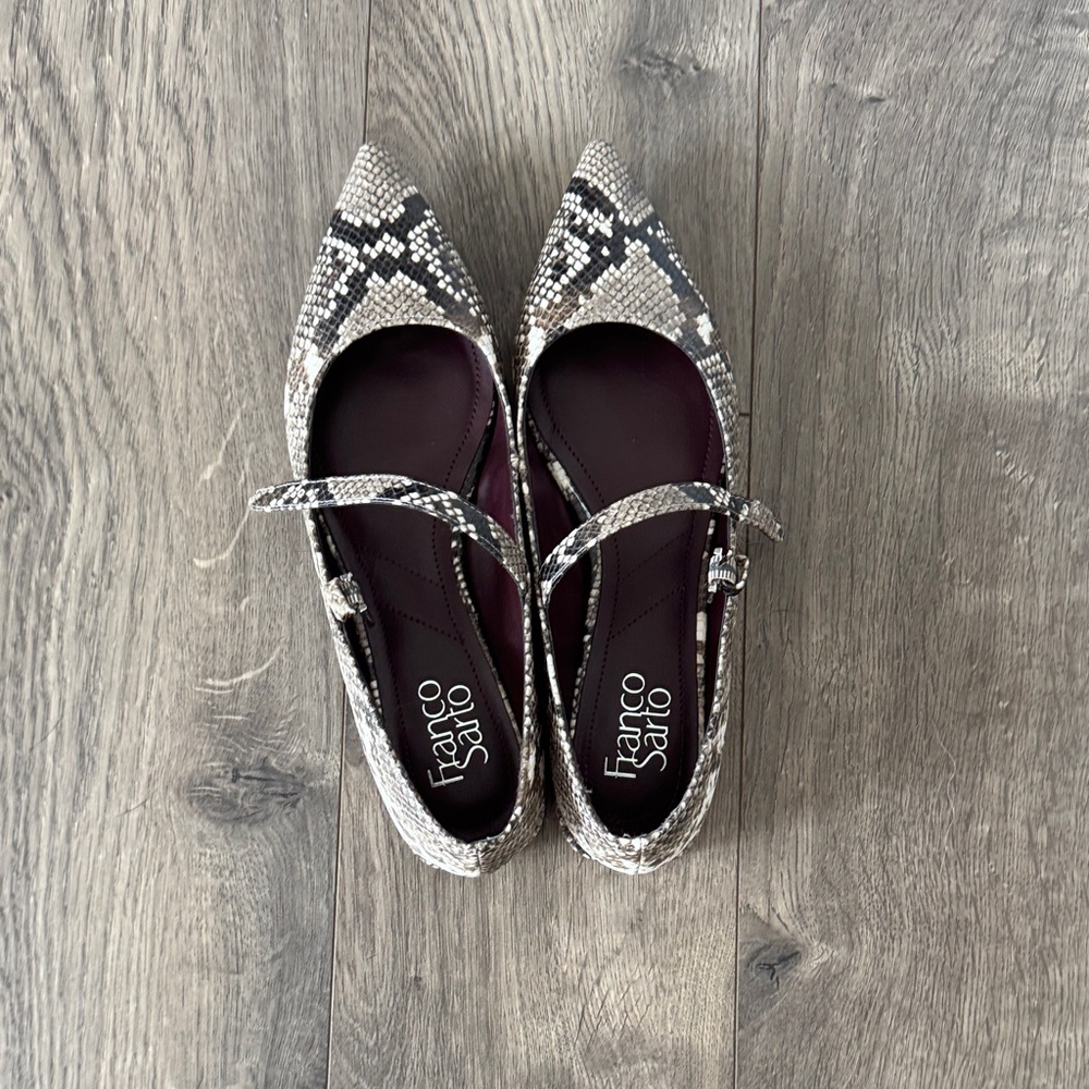 Franco Sarto Snakeskin Pattern Flats